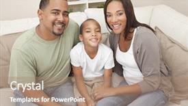  Presentation with african american church family - PPT theme with dental child - happy african american man woman background and a  colored foreground