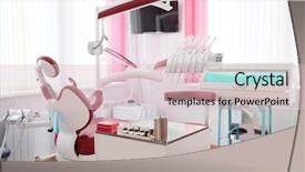  Presentation with interior design - Beautiful slides featuring dental clinic interior design backdrop and a lemonade colored foreground