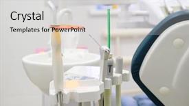  Presentation with enamel - Amazing slide set having dental equipment close up backdrop and a  colored foreground