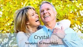  Presentation with love nation - PPT layouts consisting of dental family - happy senior couple in love background and a light blue colored foreground