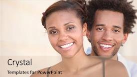  Presentation with luxury nature couple - Cool new slides with dental family - young smiling couple backdrop and a lemonade colored foreground