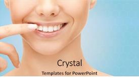  Presentation with dental hygiene - Amazing presentation design having dental health beauty hygiene backdrop and a coral colored foreground