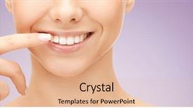  Presentation with dental hygiene - Amazing slide deck having dental health beauty hygiene backdrop and a coral colored foreground