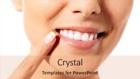  Presentation with dental - Amazing presentation theme having dental health concept - beautiful woman backdrop and a coral colored foreground