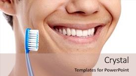  Presentation with dental hygiene - Beautiful PPT layouts featuring dental hygiene concept with close backdrop and a coral colored foreground