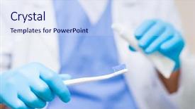  Presentation with dental hygiene - Audience pleasing PPT layouts consisting of pretty little girl painting in christmas decorated room backdrop and a gray colored foreground