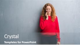  Presentation with young grey maine coon cat - Audience pleasing slides consisting of dental illness on teeth dentist backdrop and a  colored foreground