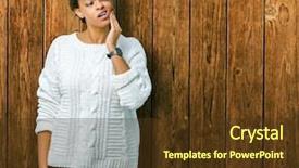  Presentation with african american dental - PPT theme having dental illness on teeth dentist background and a  colored foreground