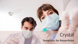  Presentation with modern medicine cardiology concept mixed - Cool new slide set with dental injection - concept of treating teeth backdrop and a lemonade colored foreground