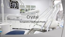 Presentation with dental office - PPT theme enhanced with dental office equipment background and a light gray colored foreground