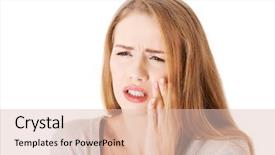  Presentation with strong black woman - Cool new slides with dental pain - portrait of woman having strong backdrop and a lemonade colored foreground