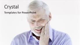  Presentation with of fireball isolated - Amazing PPT theme having dental pain - portrait on isolated withe background backdrop and a white colored foreground