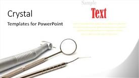  Presentation with kitchen tools and equipment - Audience pleasing presentation theme consisting of dental tools and equipment backdrop and a white colored foreground