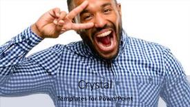  Presentation with beard - PPT layouts consisting of dental vision - african american man with beard background and a  colored foreground