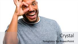 Presentation with african american couples on the mountaintop - Cool new presentation theme with dental vision - african american man with beard backdrop and a  colored foreground
