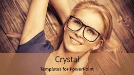  Presentation with white snow - Colorful presentation enhanced with dental vision - portrait of a cute young backdrop and a coral colored foreground