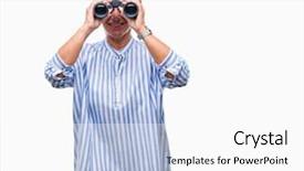  Presentation with teeth - Audience pleasing PPT layouts consisting of dental vision - senior caucasian woman looking backdrop and a  colored foreground