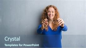  Presentation with young grey maine coon cat - Audience pleasing PPT layouts consisting of dental vision - young redhead woman over grey backdrop and a ocean colored foreground