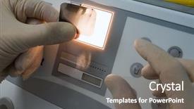  Presentation with investigation - Presentation featuring dental x-ray investigation background and a gray colored foreground