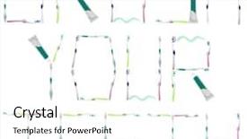  Presentation with words - PPT layouts featuring dentalcollections - brush your teeth words made background and a white colored foreground