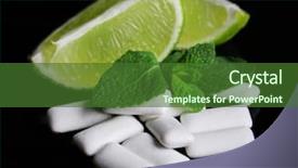  Presentation with chewing gum - Colorful presentation theme enhanced with dentalcollections - chewing gum with fruit taste backdrop and a  colored foreground