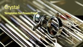  Presentation with tools - Amazing presentation theme having dentalcollections - close-up of dental tools put backdrop and a tawny brown colored foreground