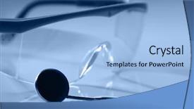  Presentation with tools - Cool new presentation design with dentaloffice - dental tools backdrop and a light blue colored foreground