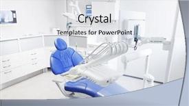  Presentation with medical equipment - Theme with dentaloffice - dentistry medicine medical equipment background and a sky blue colored foreground
