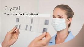  Presentation with dental assistant - Cool new presentation theme with dentist-and-assistant-studying-x backdrop and a lemonade colored foreground