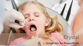  Presentation with foresight - Cool new PPT theme with dentist-at-the-caries-foresight backdrop and a coral colored foreground