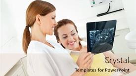  Presentation with dentist - Theme with dentist-explains-her-x-ray background and a lemonade colored foreground