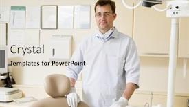  Presentation with exam - Amazing PPT layouts having dentist in exam room backdrop and a lemonade colored foreground