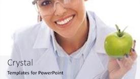  Presentation with tooth brush - Slide deck featuring dentist-medical-doctor-woman-hold background and a lemonade colored foreground