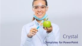  Presentation with tooth brush - Audience pleasing presentation design consisting of dentist-medical-doctor-woman-hold backdrop and a sky blue colored foreground