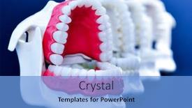  Presentation with orthodontic - Audience pleasing PPT layouts consisting of dentist-orthodontic-teeth-models backdrop and a light blue colored foreground