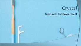  Presentation with light blue - PPT layouts having dentist-tools-over-light-blue background and a arctic colored foreground