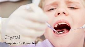  Presentation with teeth - Audience pleasing PPT theme consisting of dentist-treats-or-examines backdrop and a lemonade colored foreground