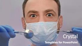  Presentation with periodontal - Cool new theme with dentist with mirror and periodontal backdrop and a seafoam green colored foreground