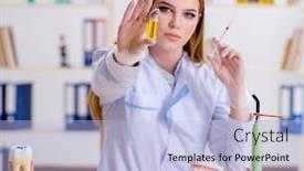  Presentation with dentistry - PPT theme featuring dentistry-student-practicing-skills background and a light blue colored foreground