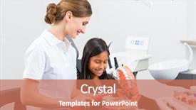  Presentation with denture - Slide deck featuring denture and explains a child background and a  colored foreground