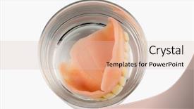  Presentation with water glass - Audience pleasing PPT layouts consisting of denture m water glass symbolic backdrop and a lemonade colored foreground