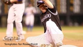  Presentation with slides - Amazing presentation theme having denver-aug-21-colorado-rockies backdrop and a coral colored foreground