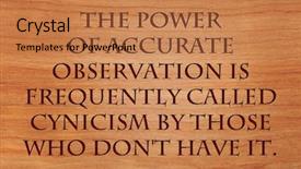  Presentation with power - Slide set enhanced with deoresion - power of accurate observation is background and a  colored foreground