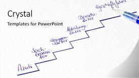  Presentation with graphic - Presentation theme consisting of personnel department - leading positions in companies background and a white colored foreground