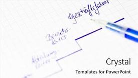  Presentation with graphic - Beautiful slide set featuring personnel department - leading positions in companies backdrop and a  colored foreground