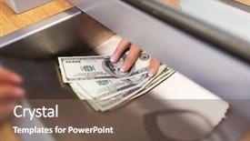  Presentation with save water concept saving - Cool new PPT layouts with department dokument - people withdrawal saving and finance backdrop and a violet colored foreground