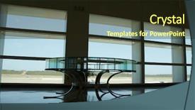  Presentation with homeland security - PPT theme consisting of department homeland security - glass table in the waiting background and a wine colored foreground