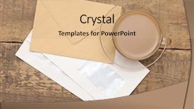  Presentation with black women teach - Cool new slide set with portrait of handsome smiling barista with coffee cup in the cafe backdrop and a dark gray colored foreground