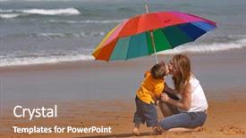  Presentation with weather hurracan - Slides consisting of depend on weather conditions happy background and a coral colored foreground