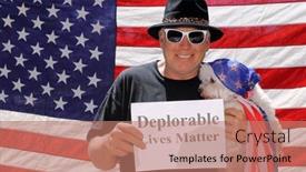  Presentation with matter - Slide set consisting of deplorable-lives-matter-photo-booth and a  colored foreground